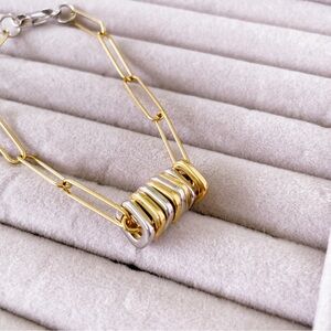 Two Tone Necklace Set